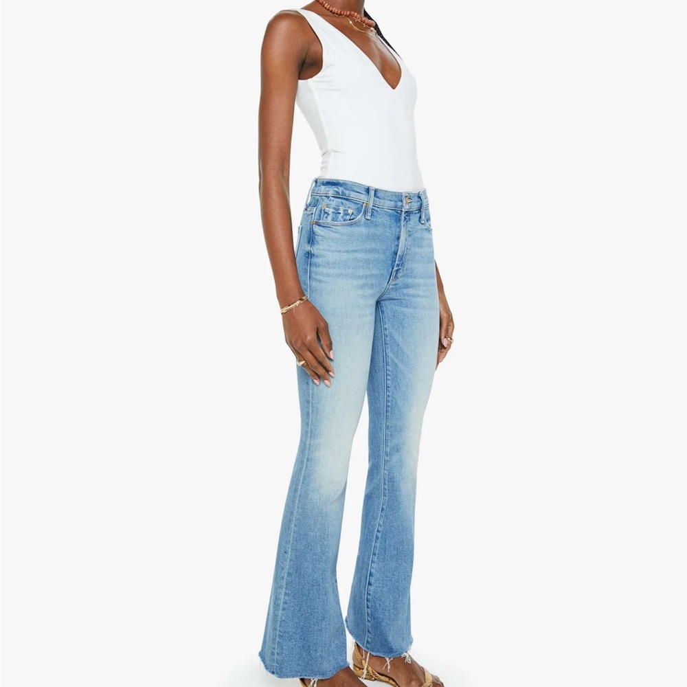 MOTHER Blue Flare Jeans Vintage-Inspired